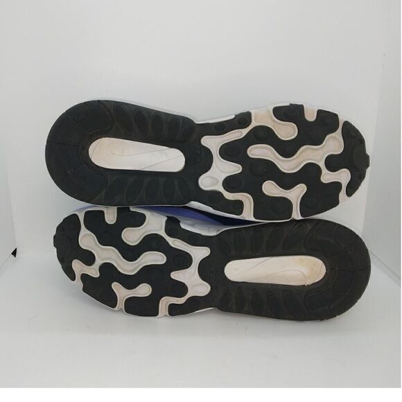 Nike Air Max 270 React Womens Pre-owned Purple/Gray/Salmon Sneakers - sz. 7 - Picture 5 of 6